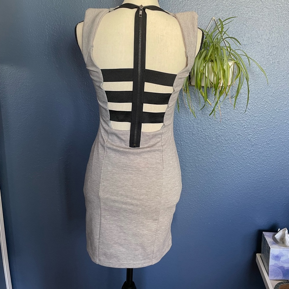 Light gray dress with straps in back - size small/medium